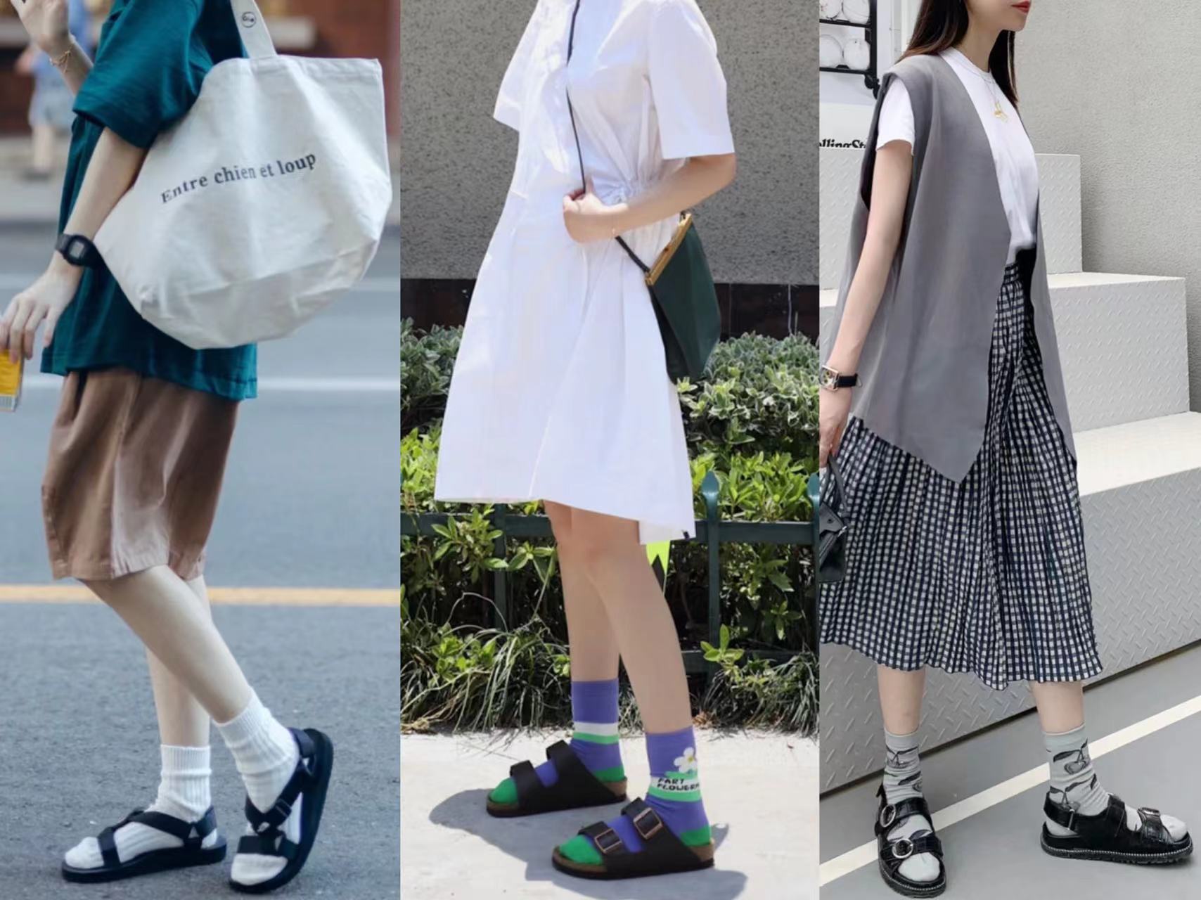 凉鞋袜子大势回归是仙里仙气还是土里土气这样穿成点睛之笔